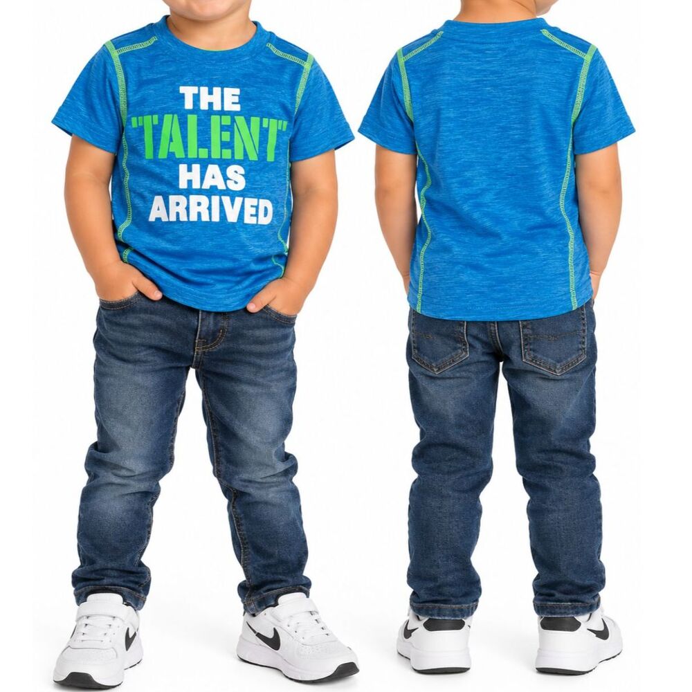 🔥 5 for $30 🔥 Healthtex Boys “The Talent has Arrived” Athletic T-Shirt | 2T